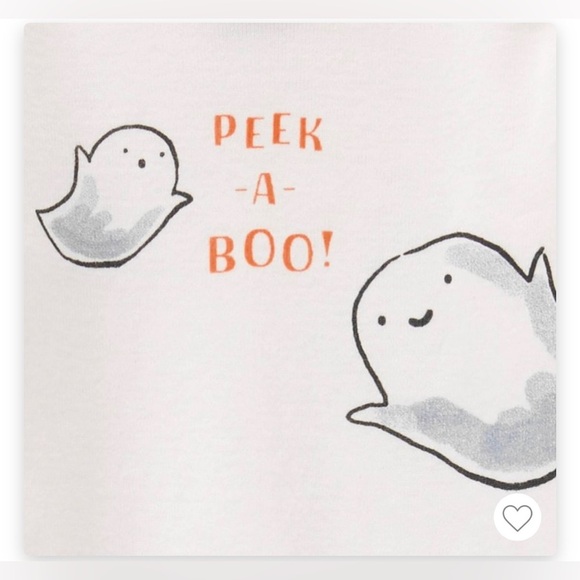 Halloween ghost outfit baby unisex boy girl 2 sizes 3 & 6 months 2 piece NWT NEW - Picture 2 of 7